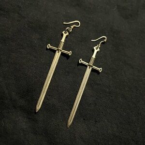 Sword earrings